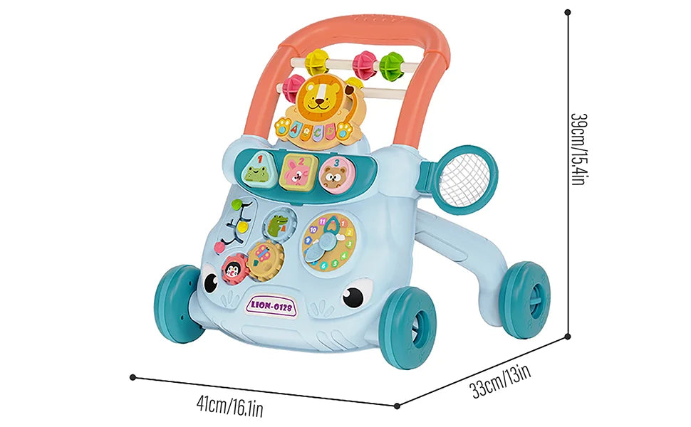 Best-selling Baby Walking Toy Children's Music Slide Baby Anti-rollover Multi-functional Hand-pushed Walking Aid
