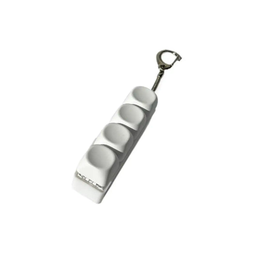 4/9Keys Button Keycap Fidget Keychain Finger Keyboard Caps Toy DIY Keyboard Clicker Toy for Adult To Relief Stress Pass The Time