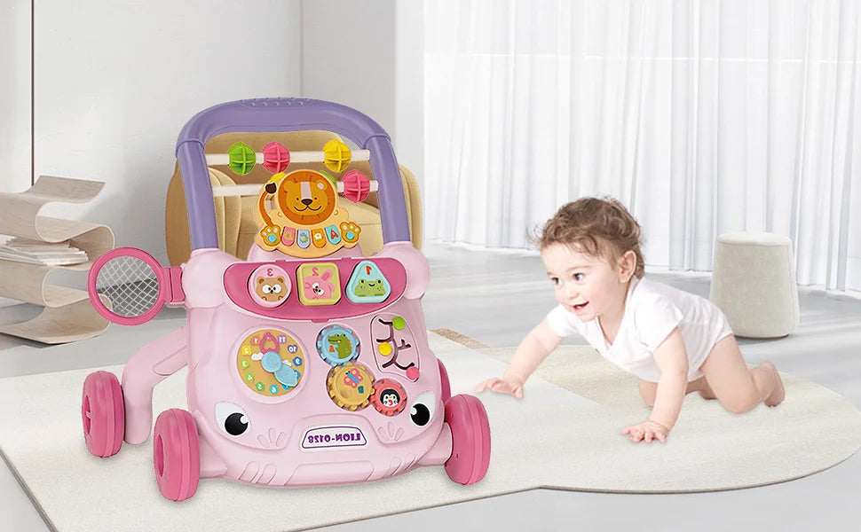 Best-selling Baby Walking Toy Children's Music Slide Baby Anti-rollover Multi-functional Hand-pushed Walking Aid