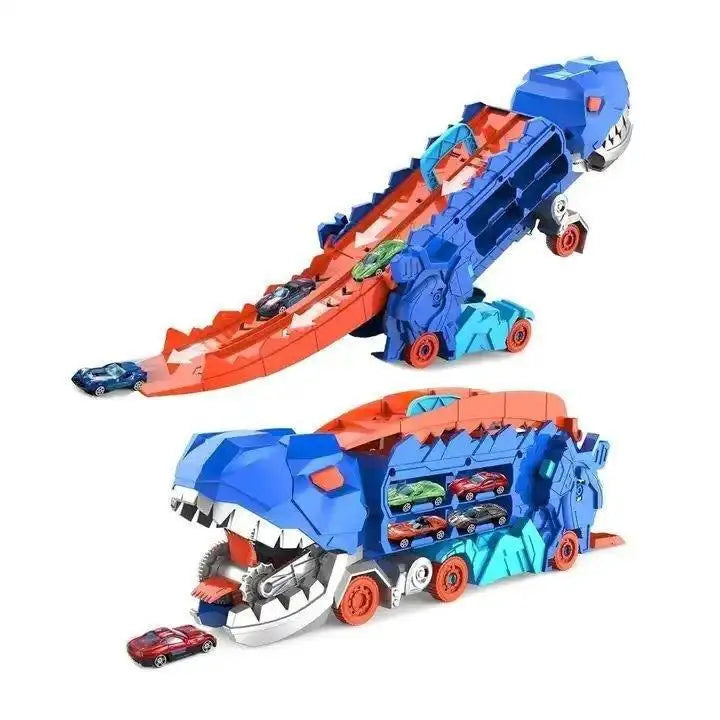 Dinosaur Devouring Car Ejection Glide Track Receiving Car Children's Educational Toy Birthday Gift Promotional Toys