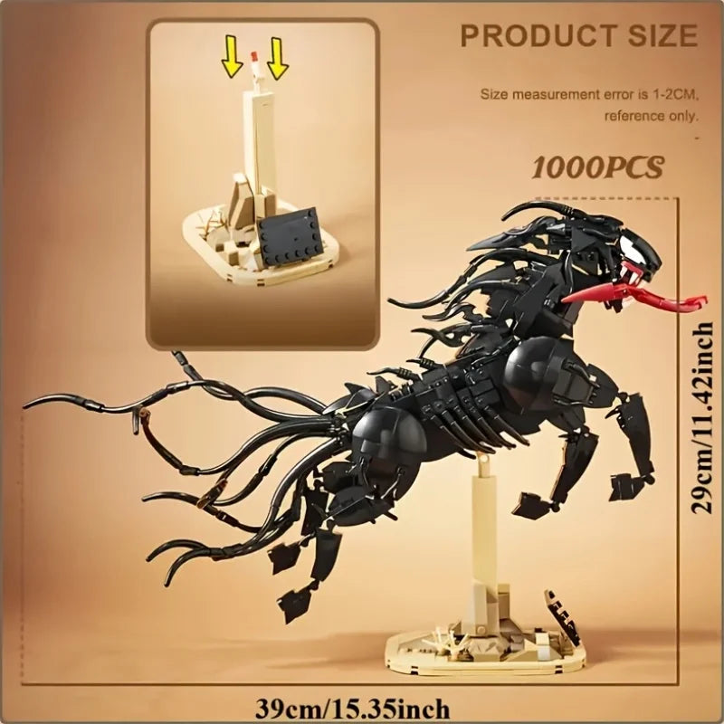 Biochemical Horse Assembly Building Block Set with Creative Horse Shaped ABS Material Suitable for Christmas and Birthday Gifts