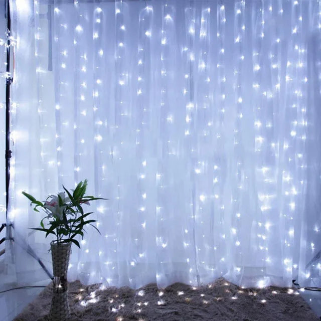 Christmas Curtain Light Garland Festoon Merry Christmas Decor For Home Christmas Ornament Xmas Gifts Navidad 2022 New Year 2023