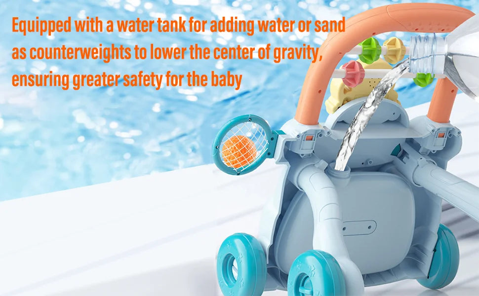 Best-selling Baby Walking Toy Children's Music Slide Baby Anti-rollover Multi-functional Hand-pushed Walking Aid