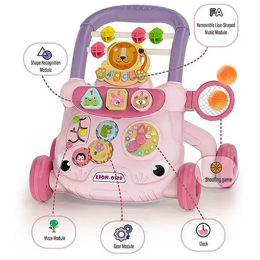 Best-selling Baby Walking Toy Children's Music Slide Baby Anti-rollover Multi-functional Hand-pushed Walking Aid