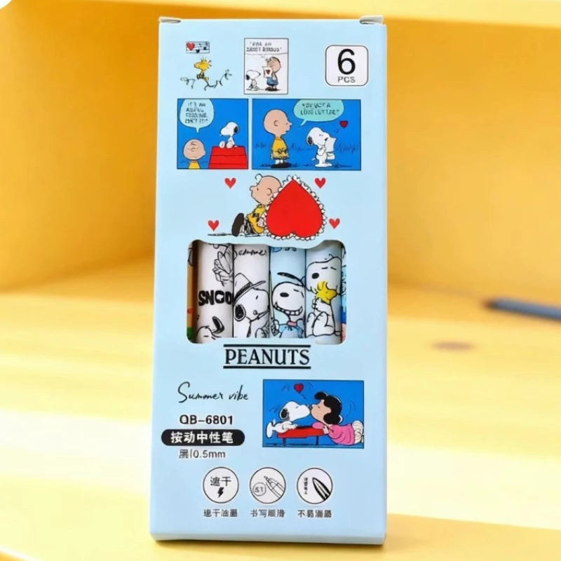 Snoopy Woodstock Charlie Brown secondary animation peripheral gel pen cartoon cute creative students quick-drying love brush pen