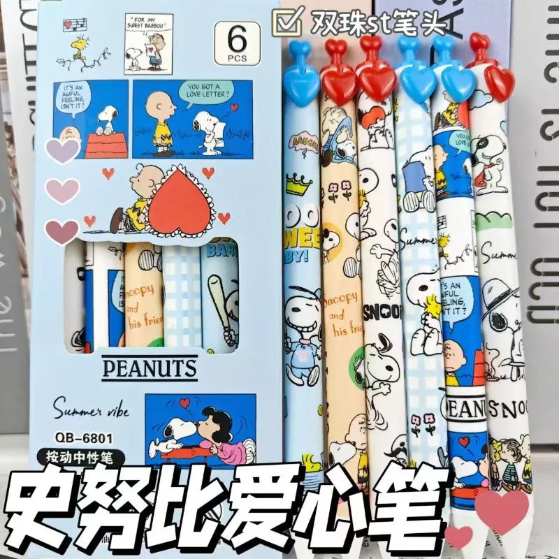 Snoopy Woodstock Charlie Brown secondary animation peripheral gel pen cartoon cute creative students quick-drying love brush pen