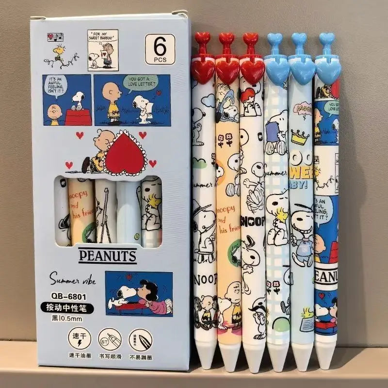 Snoopy Woodstock Charlie Brown secondary animation peripheral gel pen cartoon cute creative students quick-drying love brush pen