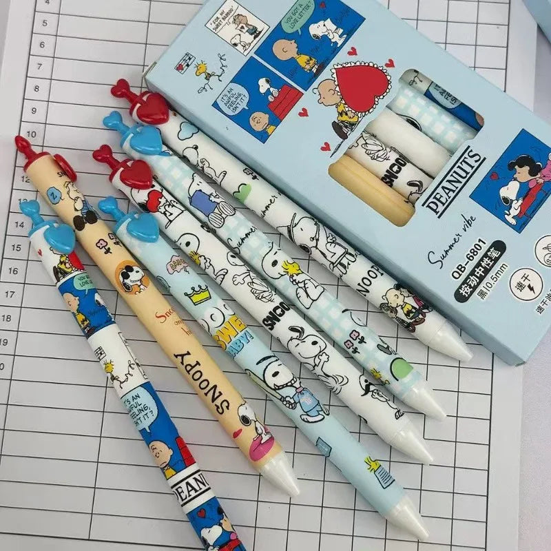 Snoopy Woodstock Charlie Brown secondary animation peripheral gel pen cartoon cute creative students quick-drying love brush pen